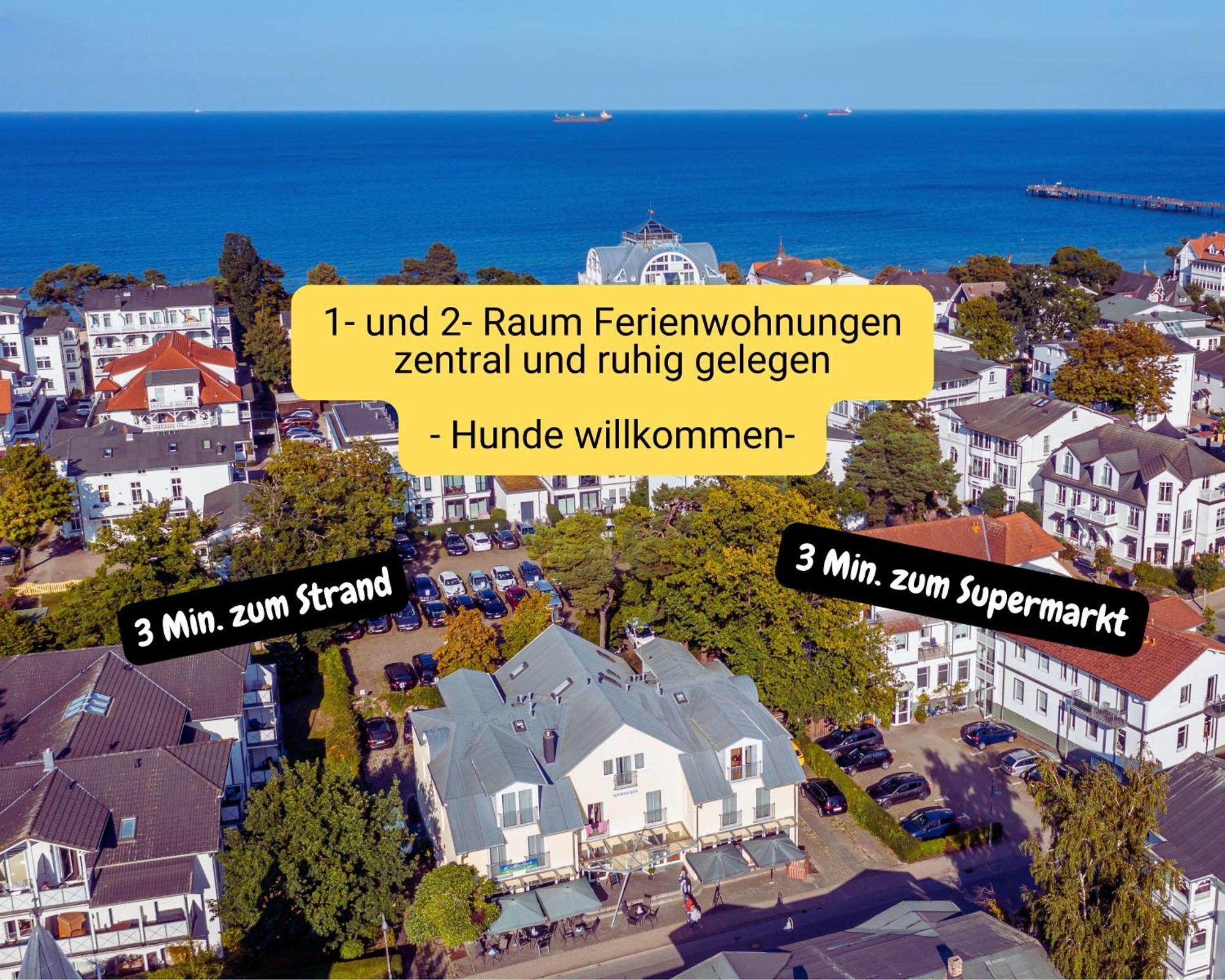 Appartementhaus Sonnenschein - Nur 250M Zum Strand, Zentrumsnah Binz Exteriör bild