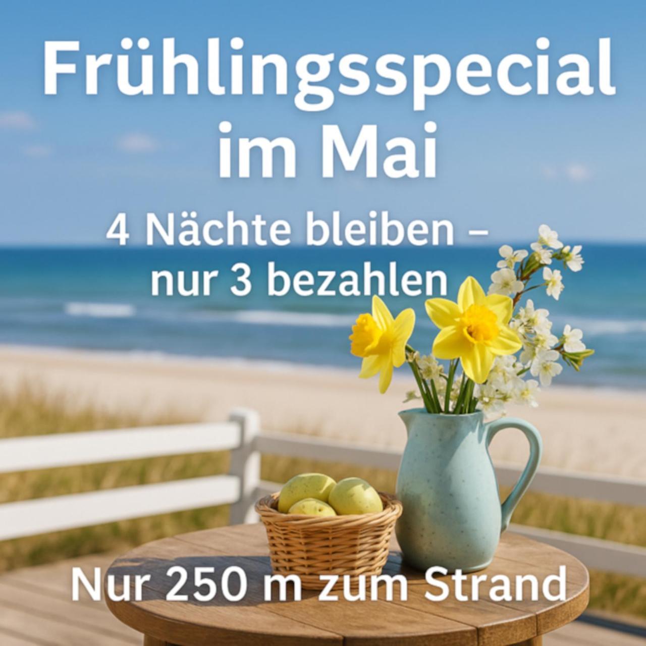 Appartementhaus Sonnenschein - Nur 250M Zum Strand, Zentrumsnah Binz Exteriör bild